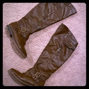 Brown JustFab Knee High Boots